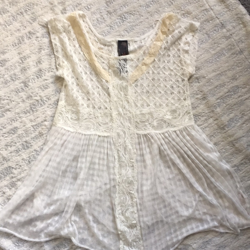 Free people lace tunic top